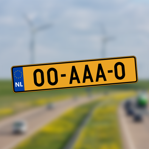 Stap 4: Kentekenplaten laten maken
