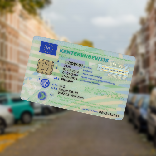 Stap 3: Ontvangst kentekenbewijs